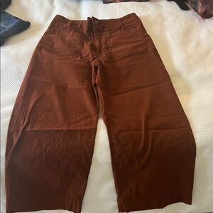 Anthropologie Maeve Terracotta Trousers